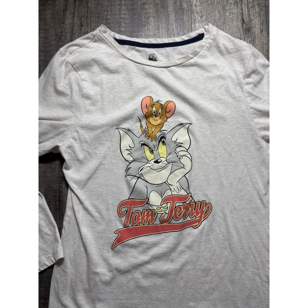 Tom and Jerry Vintage XS Gray T Shirt Size Women's XS - Picture 2 of 6